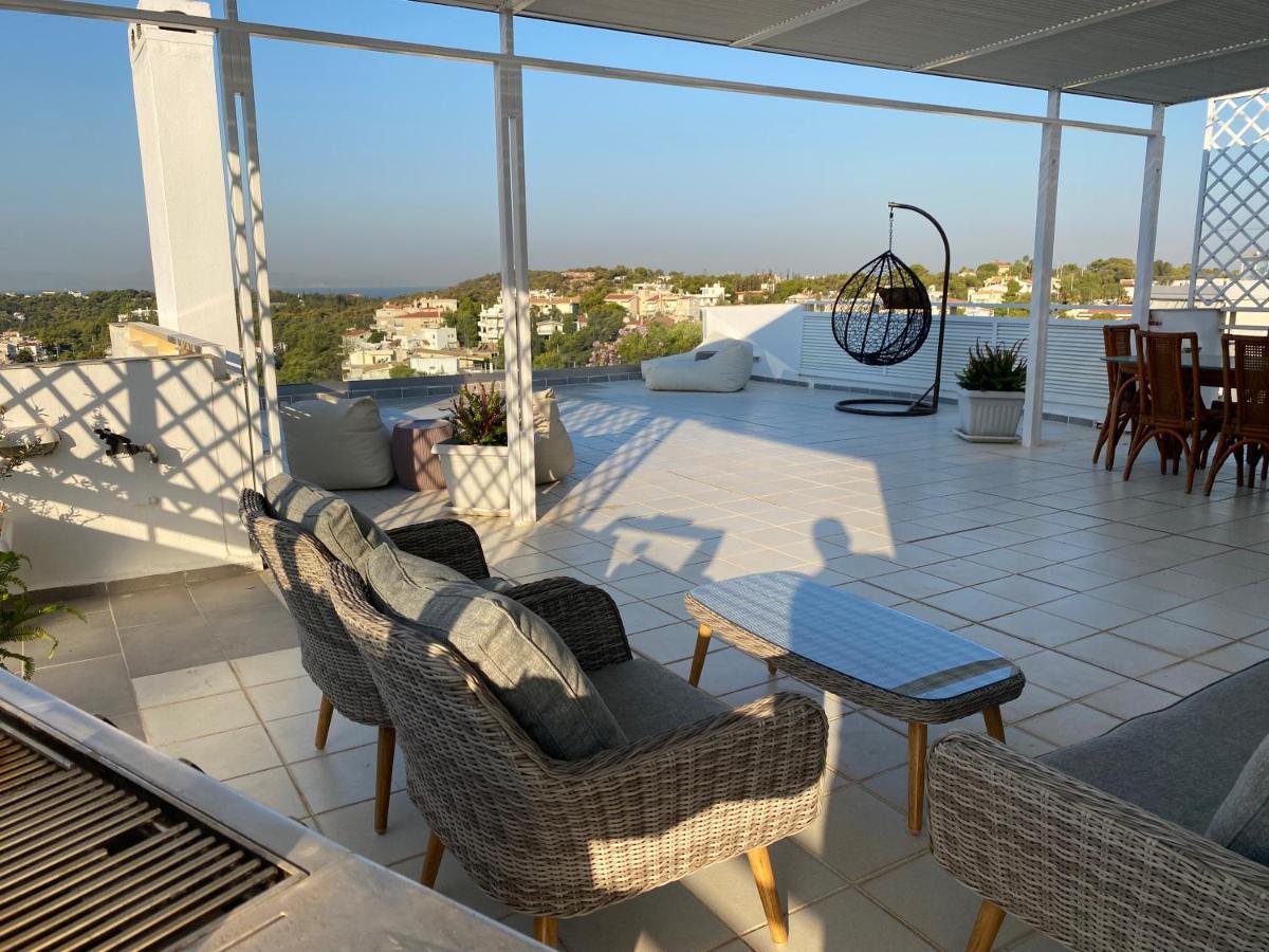 Villasonboard Vouliagmeni Penthouse Veranda Sea-View & Beach Athen Eksteriør bilde